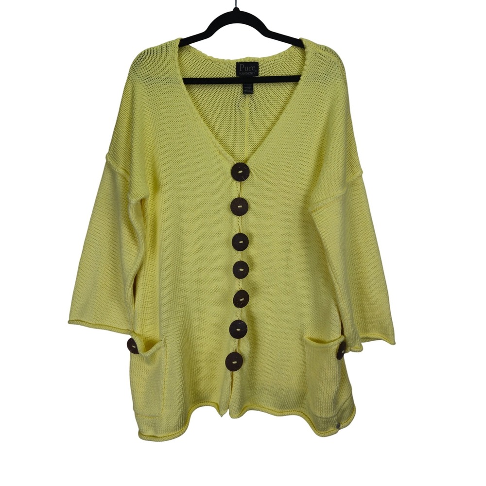 Pure Handknit Anthropologie‎ Womens Button Cardigan Sweater XS/S Artsy Bohemian